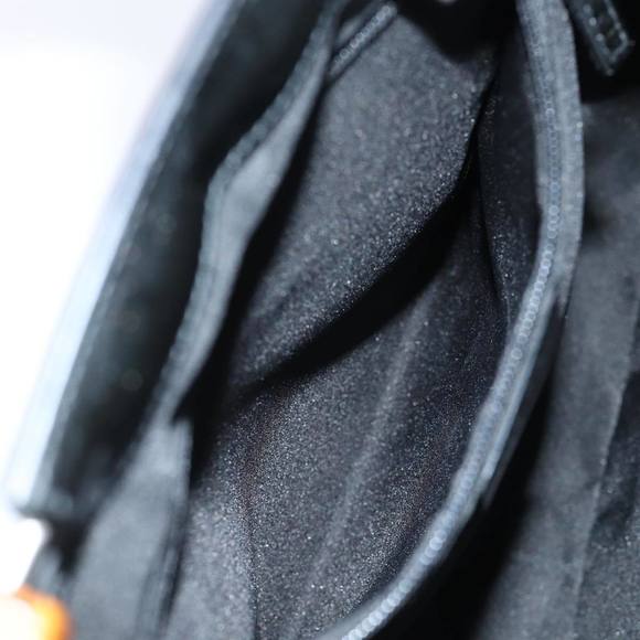 GUCCI Bamboo Hand Bag Enamel Black 93152 212792 Auth ep4078 - Picture 11 of 16